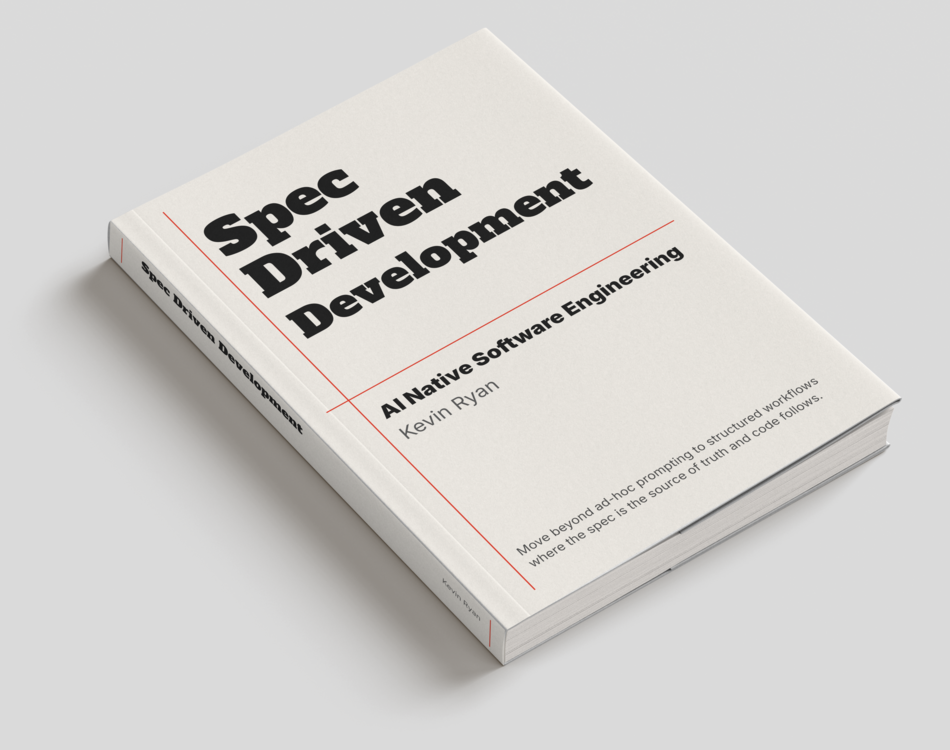 Spec Driven Development book cover mockup